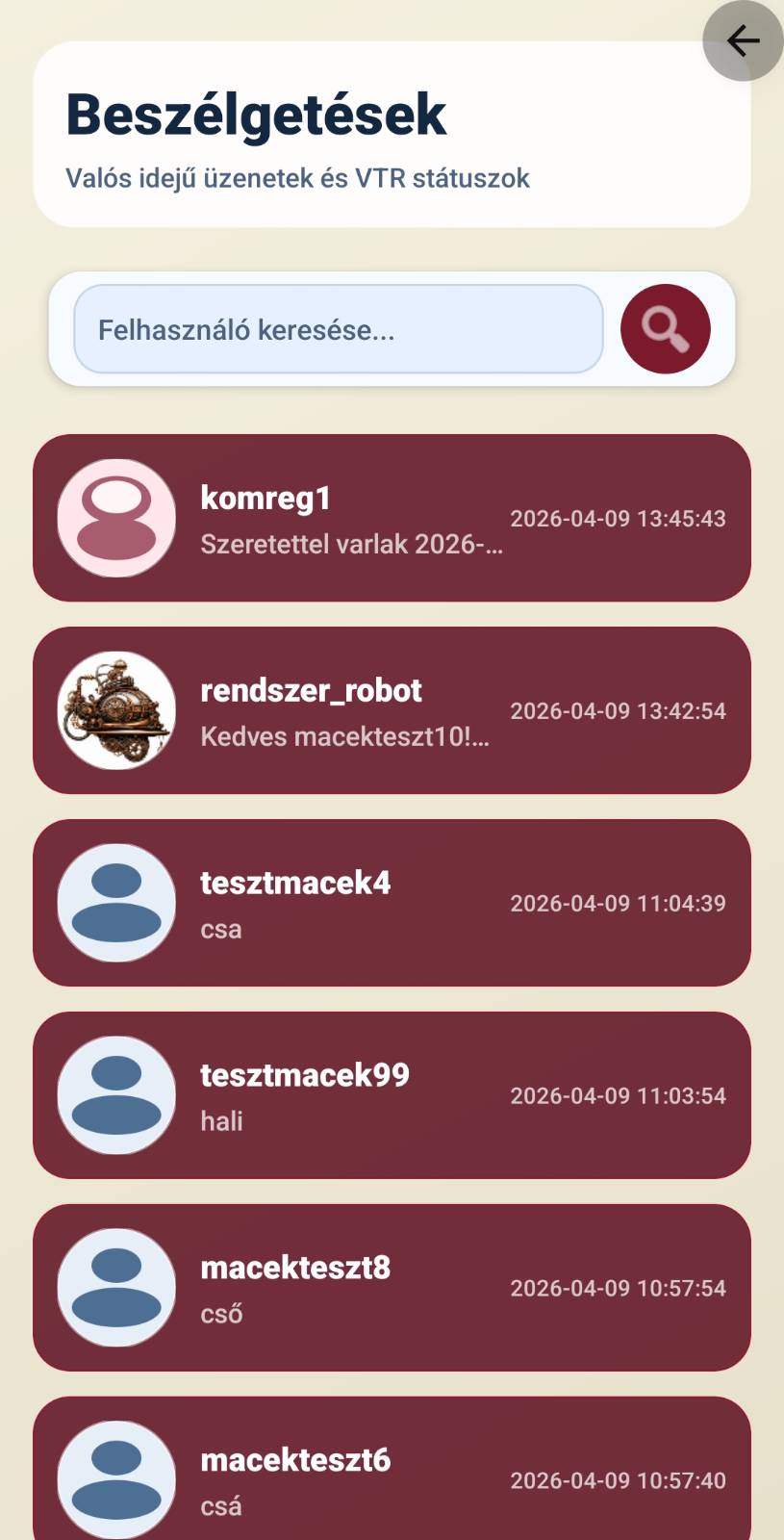 Beszélgetések