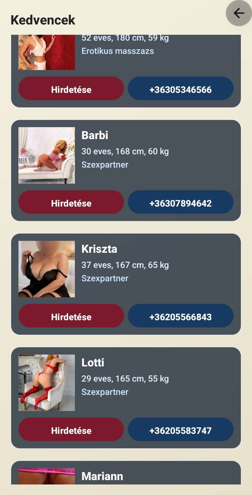Kedvencek