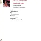 3. Éden Zina 300912426 beszámoló Budapest 125038 erotikus masszázs