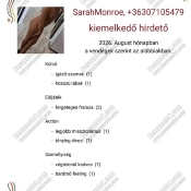 3. SarahMonroe 307105479 beszámoló Budapest 128520 szexpartner